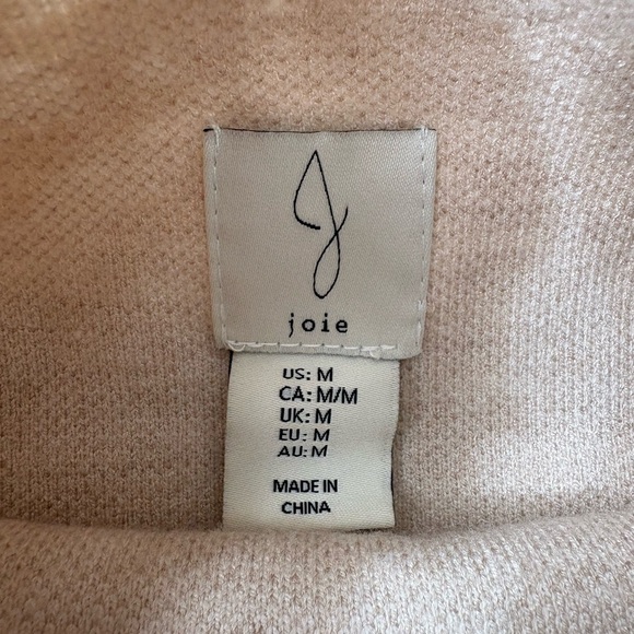 Joie Beige Floral Mock Neck Sweater - Cream Rose Pattern - Picture 3 of 11